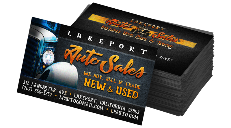 Business Card Front - Auto Sales