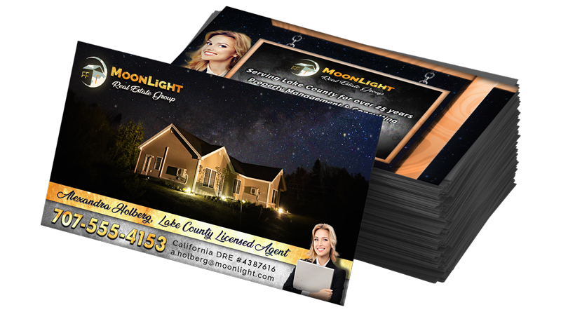 Business Card Front - Moonlight Realty