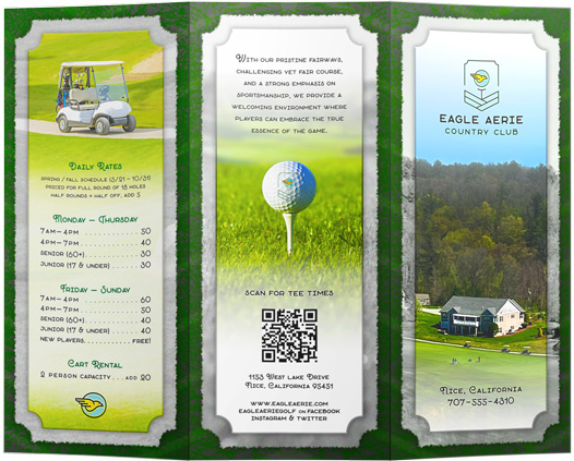 Brochure Outside - Eagle Aerie Country Club