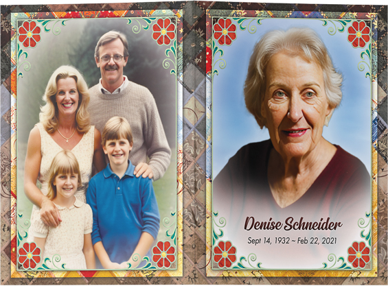 Memorial Folder Cover - Denise Schneider